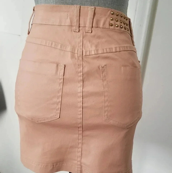 STRADIVARIUS EU 36 / US 4 WOMEN'S SKIRT SHORT DENI - Picture 2 of 8